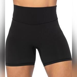 NWOT Sunzel No Front Seam High Waist Yoga Workout Shorts, Large